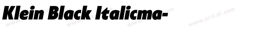 Klein Black Italicma字体转换 Klein Black Italicma字体转换